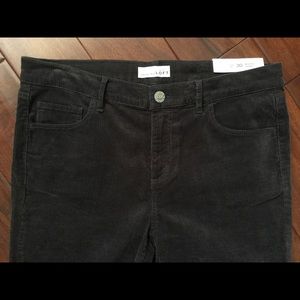 Loft Modern Skinny Cords - Dark Gray